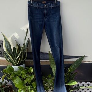 MOTHER Dark Blue Straight Leg Jeans